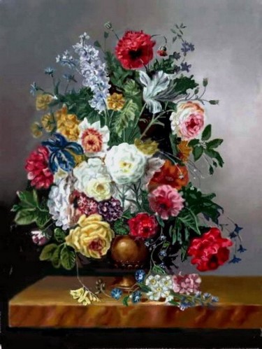 Digital Arts titled "Bouquet" by Andrew Volodutsky, Original Artwork, Digital Painting