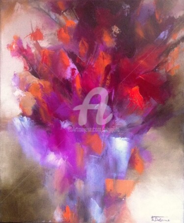 Painting titled "Fleurs2.jpg" by Abygala, Original Artwork, Oil