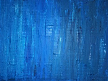 Peinture intitulée "Grid Nuances bleu T…" par Créarco, Œuvre d'art originale, Acrylique