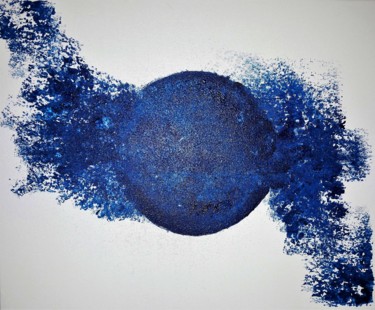 Painting titled "Nuances de bleu Tab…" by Créarco, Original Artwork, Acrylic