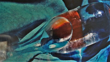 Photographie intitulée "Orange et bleu" par Ariane Canta-Brejnik, Œuvre d'art originale, Photographie numérique