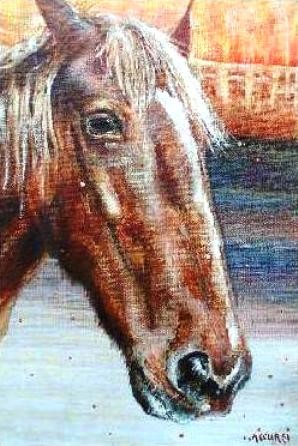 Peinture intitulée "cheval3.jpg" par Carole Accursi, Œuvre d'art originale
