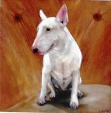 Peinture intitulée "Bill terrier" par Carole Accursi, Œuvre d'art originale