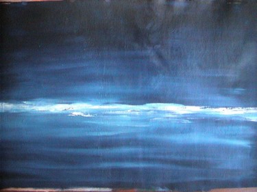 Painting titled "Blue Sea" by Alper Celebi, Original Artwork
