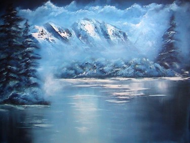「Lanscape Mountains3」というタイトルの絵画 Alper Celebiによって, オリジナルのアートワーク