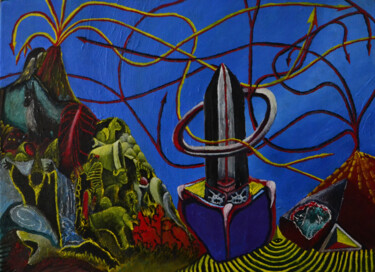 Painting titled "The Sekret of life…" by Acheron Hock, Original Artwork, Oil