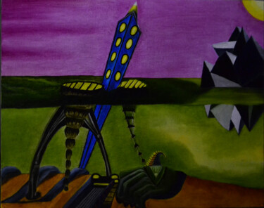 Картина под названием "26" - Acheron Hock, Подлинное произведение искусства, Масло