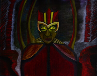 Картина под названием "Король" - Acheron Hock, Подлинное произведение искусства, Масло