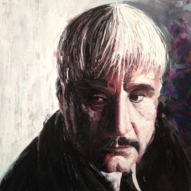 Painting titled "Pino Daniele" by Achille Chiarello, Original Artwork, Oil