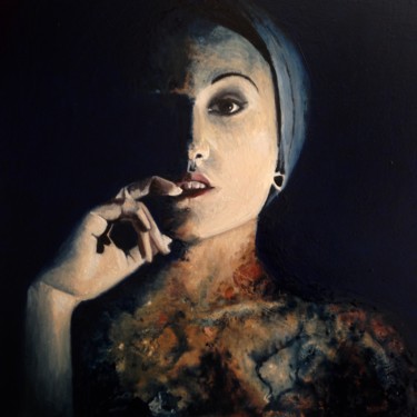 Картина под названием "Light and dark" - Achille Chiarello, Подлинное произведение искусства, Масло