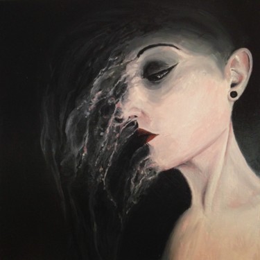 Картина под названием "Denise" - Achille Chiarello, Подлинное произведение искусства, Масло