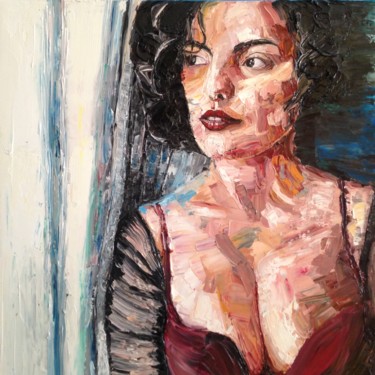 Painting titled "Anna" by Achille Chiarello, Original Artwork, Oil