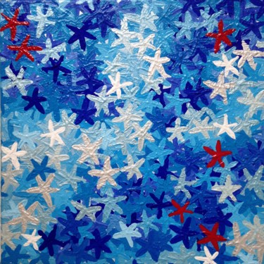 Malarstwo zatytułowany „Stars” autorstwa Achille Chiarello, Oryginalna praca, Akryl