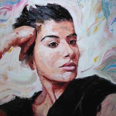 Картина под названием "Chiara 3" - Achille Chiarello, Подлинное произведение искусства, Масло