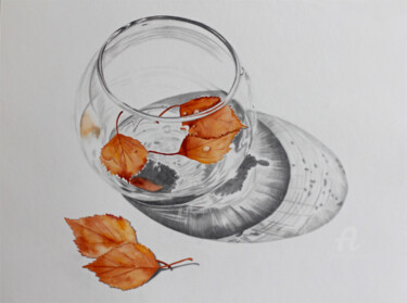 Peinture intitulée "Transparence et Lum…" par Corinne Schmitt-Castano, Œuvre d'art originale, Crayon
