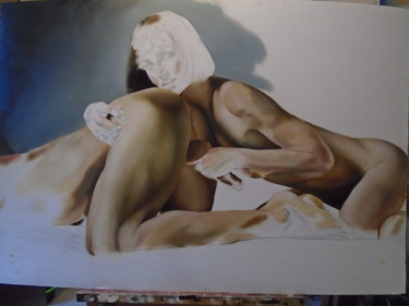 Pintura titulada "work in progress" por Miguel Alegrex, Obra de arte original, Oleo