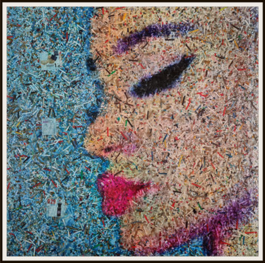 My explanations (n.574) - I and I series Collages intitulée "My explanations (n.…" par Alessio Mazzarulli, Œuvre d'art originale, Acrylique