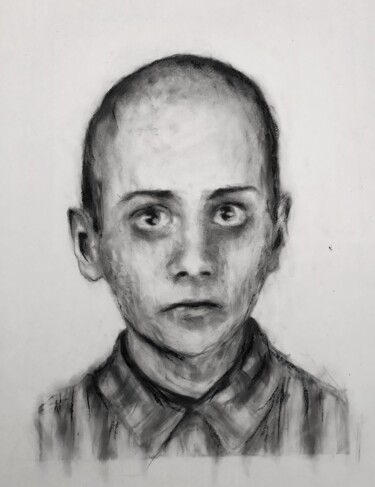 Drawing titled "Holocaust I" by Ada Sembal, Original Artwork, Charcoal