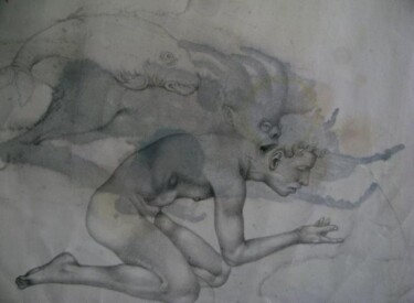 Dessin intitulée "Chimère" par Adalberto Miguez, Œuvre d'art originale