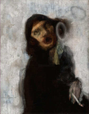 Картина под названием "The Picture of Dori…" - Adam Czekański, Подлинное произведение искусства, Масло Установлен на Деревян…