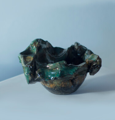 Scultura intitolato "Sugar bowl" da Adam Czekański, Opera d'arte originale, Ceramica
