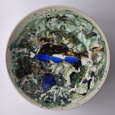 Sculpture titled "ABSTRACT CERAMIC PL…" by Adam Czekański, Original Artwork, Ceramics