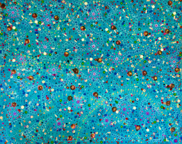 Malerei mit dem Titel "Deep-Sea Plankton" von Adam Kamhi, Original-Kunstwerk, Acryl