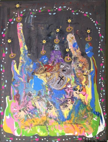 Pittura intitolato "A Son is born" da Adam Kamhi, Opera d'arte originale, Acrilico