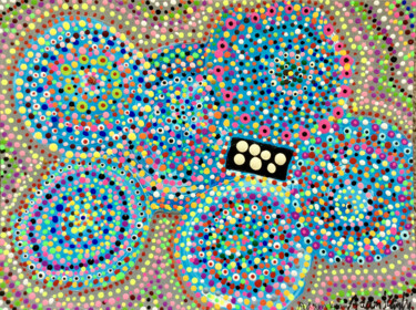 Картина под названием "Corrugated Galaxy &…" - Adam Kamhi, Подлинное произведение искусства, Акрил