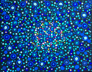 Malerei mit dem Titel "Quasar" von Adam Kamhi, Original-Kunstwerk, Acryl