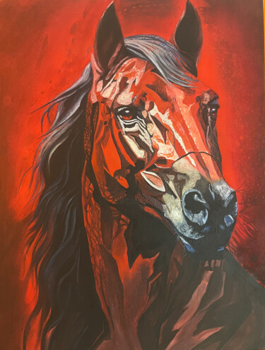 Painting titled "The Spirit of Speed" by Adam Laabs, Original Artwork, Oil Mounted on Wood Stretcher frame