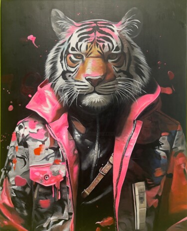 Painting titled ""Instinct of Color"" by Adam Laabs, Original Artwork, Acrylic Mounted on Wood Stretcher frame