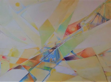 Malerei mit dem Titel "Art abstrait intell…" von Adam Lobazanov, Original-Kunstwerk, Öl