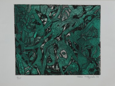 Incisioni, stampe intitolato "Algues" da Adam Nidzgorski, Opera d'arte originale, incisione