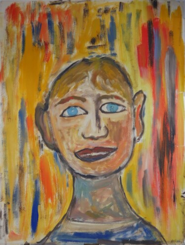 Painting titled "Moi" by Adam Nidzgorski, Original Artwork, Gouache