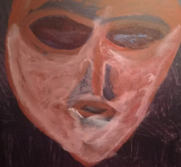 Malarstwo zatytułowany „Portret diabła” autorstwa Adam Wyżlic, Oryginalna praca, Akryl