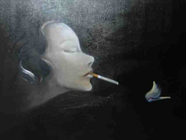 Peinture intitulée "mal boro" par Ada Menotti, Œuvre d'art originale