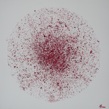 Ζωγραφική με τίτλο "Red Red Red" από Adam Spinosa, Αυθεντικά έργα τέχνης, Ακρυλικό