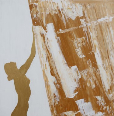 Peinture intitulée "gold woman" par Adam Spinosa, Œuvre d'art originale, Acrylique