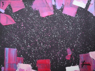 Painting titled "pink atmosphère" by Adam Spinosa, Original Artwork, Acrylic