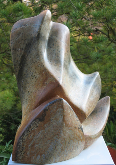 Sculpture intitulée "La Felouque" par Antoinette Deley, Œuvre d'art originale, Pierre