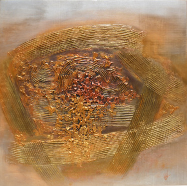 Painting titled "HOMMAGE AU SOLEIL" by Ada Van, Original Artwork, Acrylic