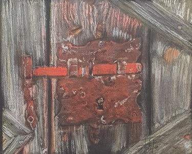 Painting titled "The beauty of rust" by Adel Fahmi, Original Artwork, Pastel