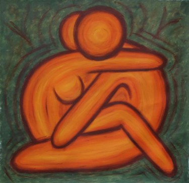 ENAMORADOS Pintura titulada "ENAMORADOS" por Adela Casado, Obra de arte original, Oleo