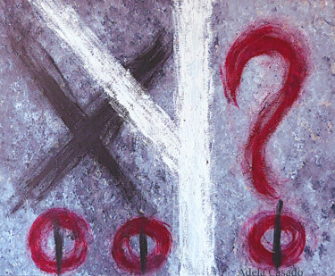 Pintura titulada "Cuestión de cromoso…" por Adela Casado Cano, Obra de arte original, Oleo