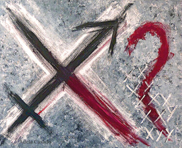 Pintura titulada "Cuestión de cromoso…" por Adela Casado Cano, Obra de arte original, Acrílico