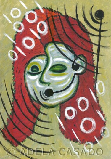 Pittura intitolato "COMUNICACION / COMM…" da Adela Casado Cano, Opera d'arte originale, Acrilico