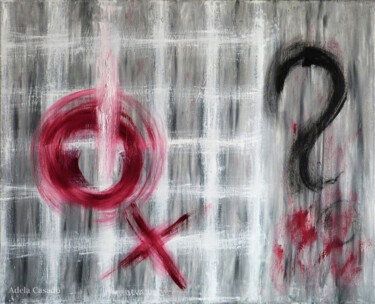 Malerei mit dem Titel "REPRESION / REPRESS…" von Adela Casado Cano, Original-Kunstwerk, Öl