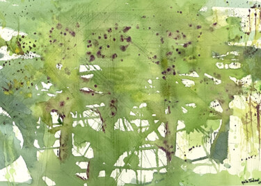 Malerei mit dem Titel "Amazonia" von Adela Toulouse, Original-Kunstwerk, Aquarell