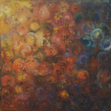 Painting titled "Circles of Life" by Adel Al-Abbasi, Original Artwork, Oil